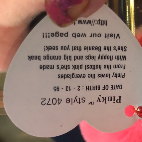 Ty beanie baby pinky - Picture 5 of 6